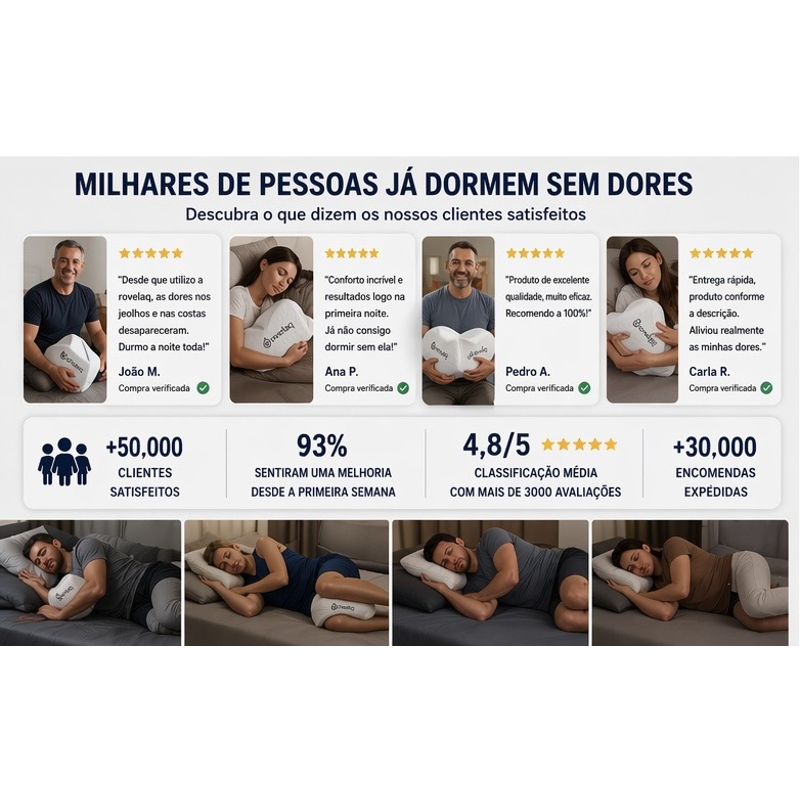 almofada para as pernas