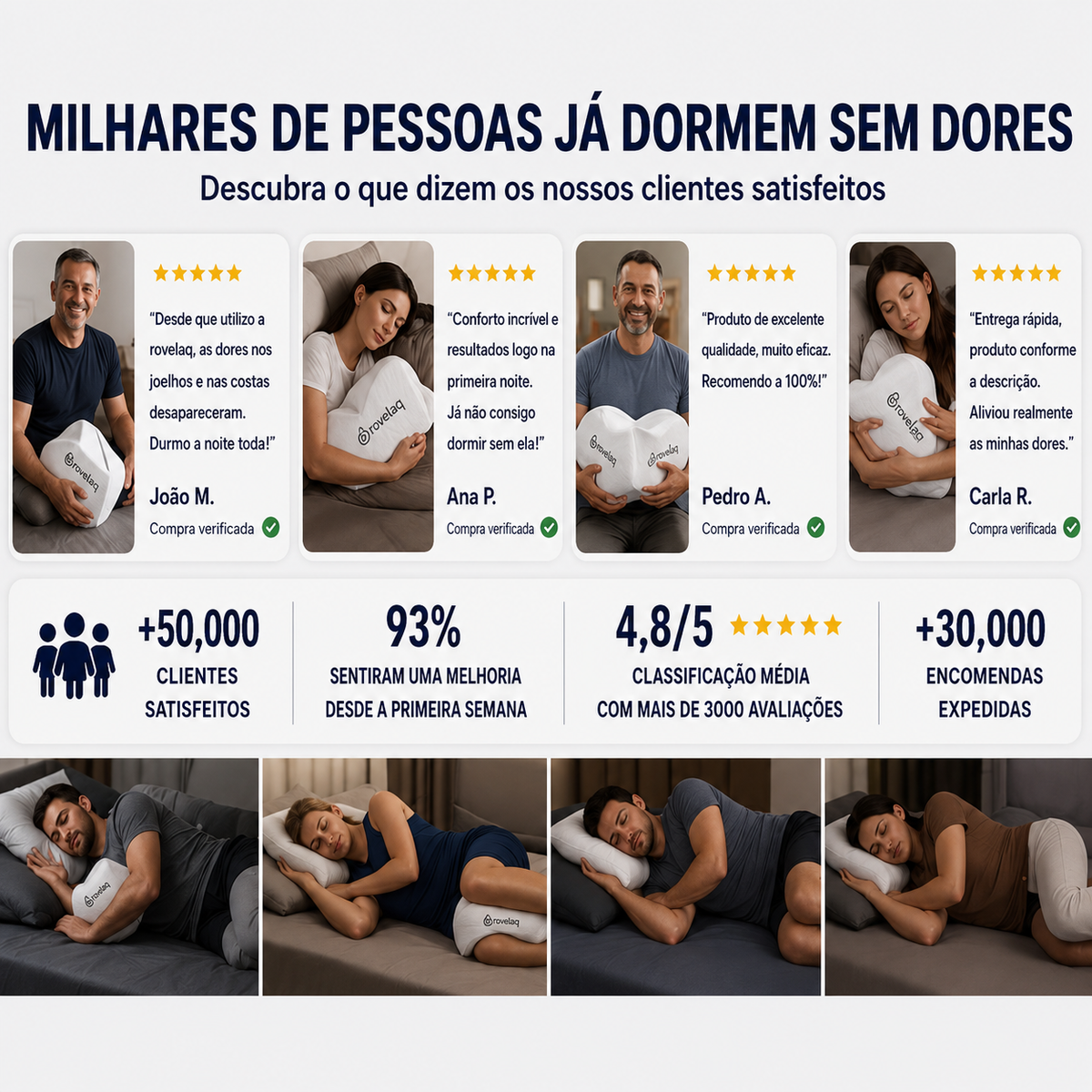 almofada para as pernas