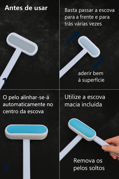 ✨ Escova anti-pêlos reutilizável – Especial para sofás e tecidos ✨