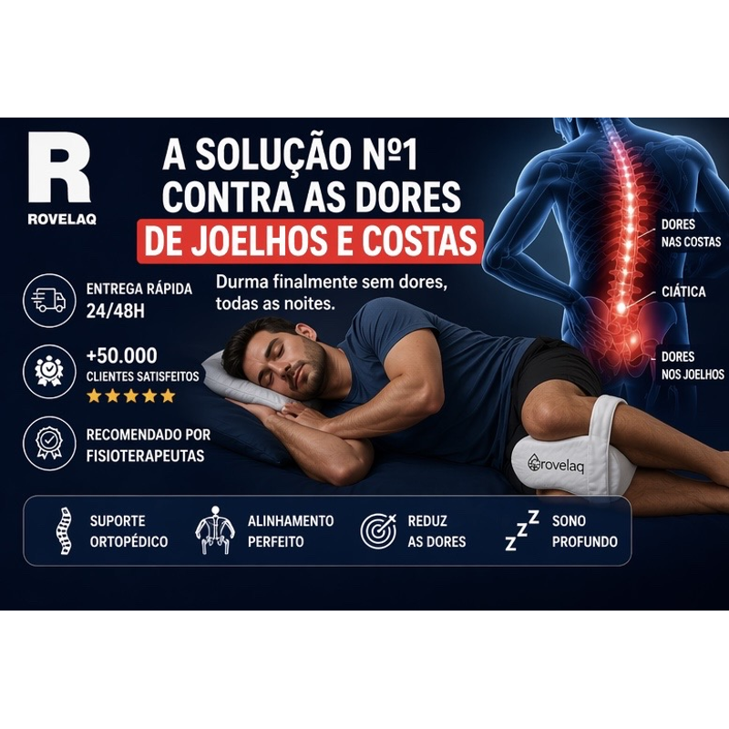 almofada para as pernas