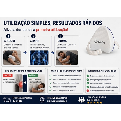 almofada para as pernas