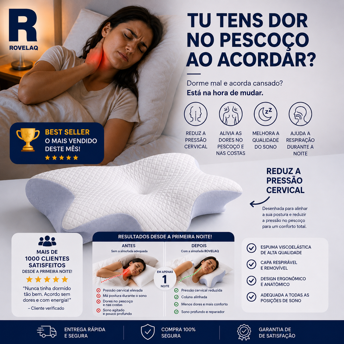 Almofada Cervical Ortopédica
