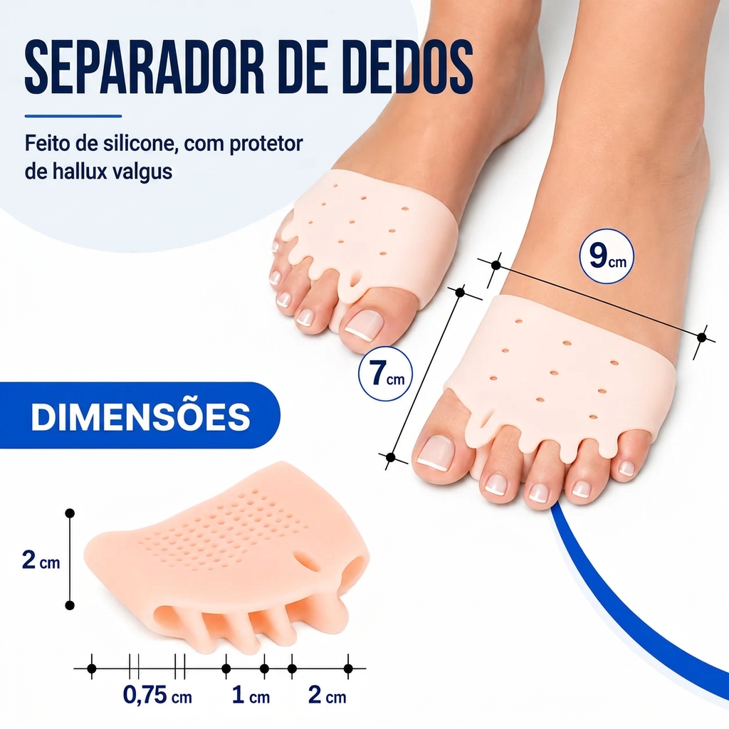 Almofadas Para Dedos Conforto Gel